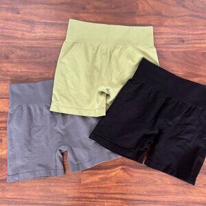 OQQ Women's 3 Piece Workout Shorts